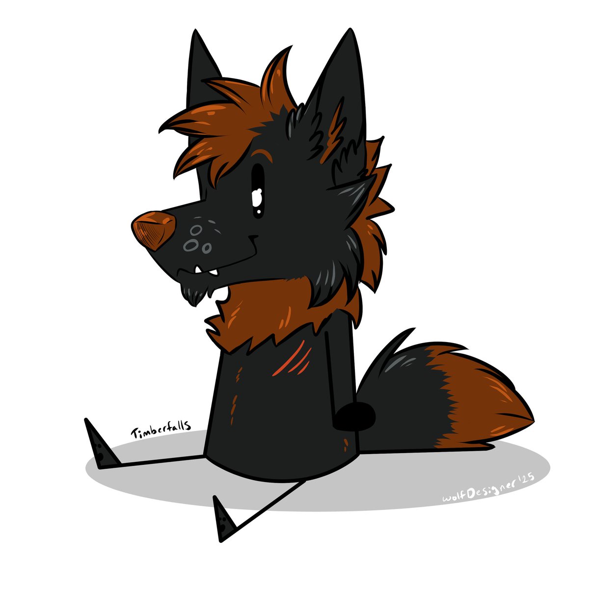 TIMBER_FALLSS's tweet image. I'm just a wittle guy awoo
Artwork done by @wolfdesigner10