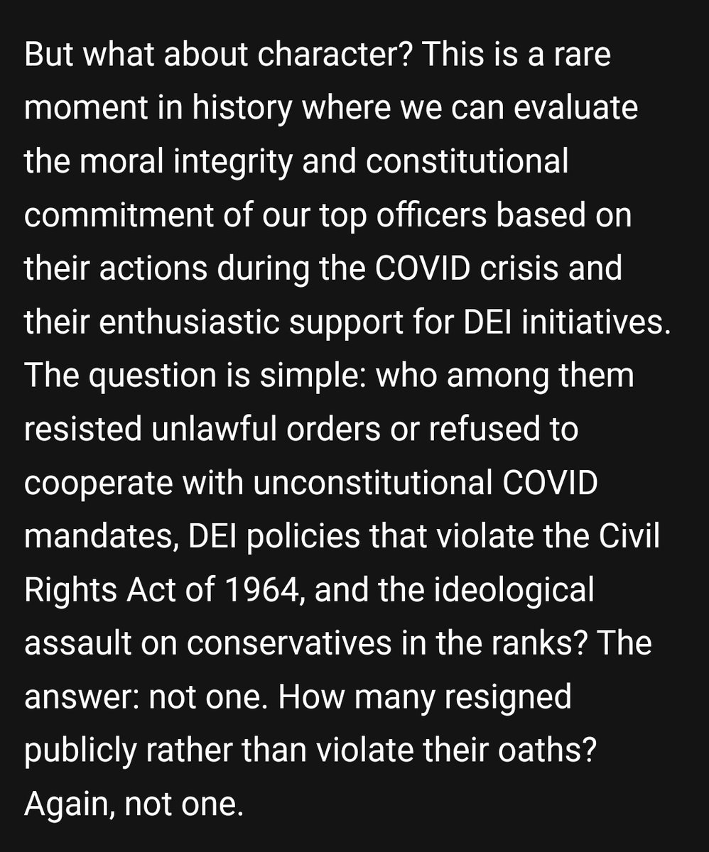 The verdict is in that our current crop of military generals lacked battlefield acumen. Let's also now evaluate their moral character, and do something about the General Dilemma at the Department of War.

My latest <a href="/RedState/">RedState</a> 

[Link below]