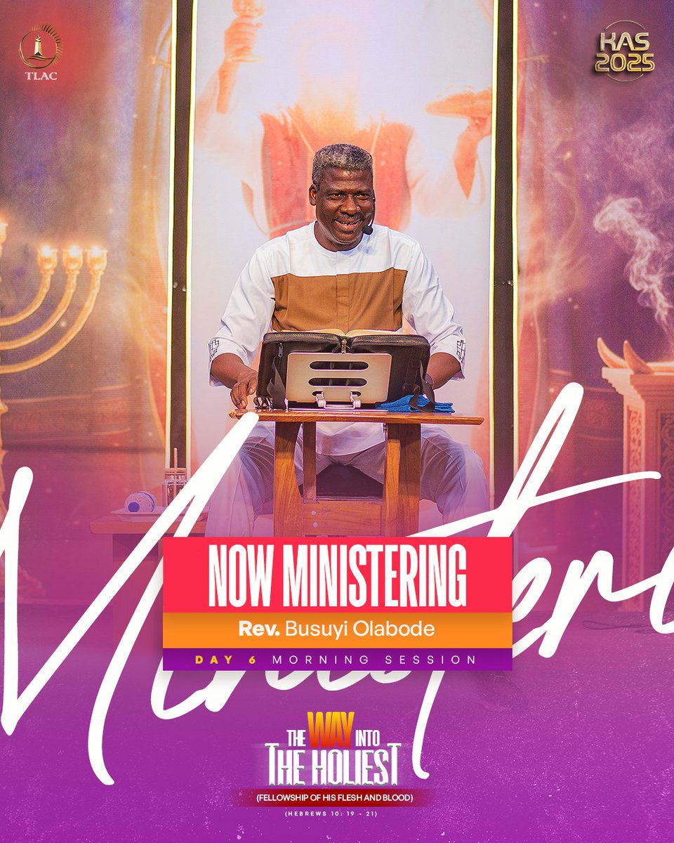 tlackingdom's tweet image. God is not yet done with us; He will not withhold His good from us. His desire is that we receive all He has apportioned for us.
Join us again this morning as we receive another dose of heaven's blessings as God's servant Reverend Busuyi Olabode ministers God's counsel.