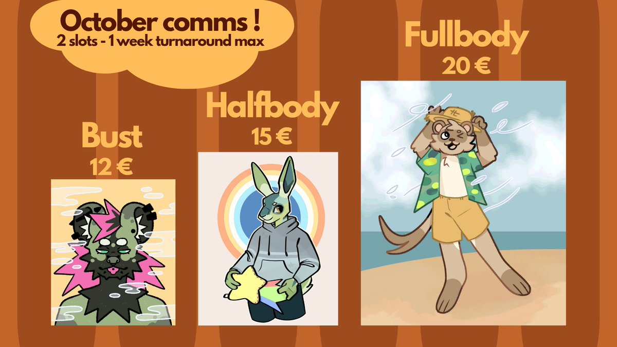 🍁 I'm opening 2 c/0mmissi0n slots!!

🍁 turnaround time is 1 week max

🍁 DM or comment to claim a slot!!!