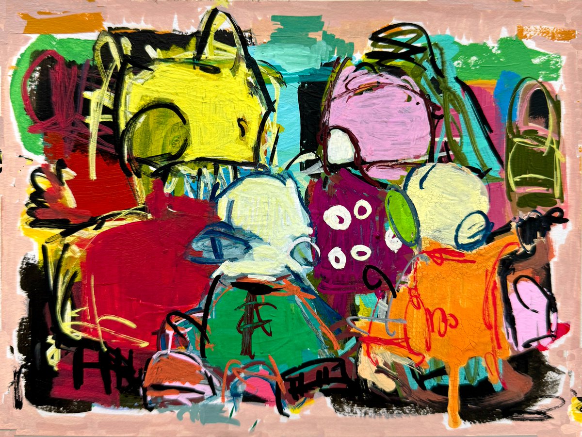 artsbyamanda's tweet image. Hope the energy gives your day a little spark💥

#abstractpainting #abstractexpressionism #artoftheday #abstractfigure