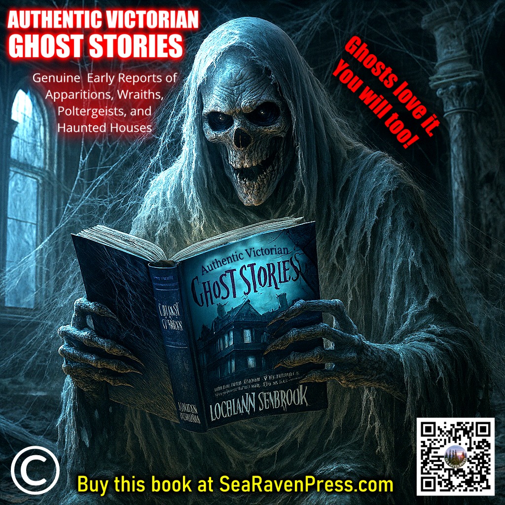 Get chills this Halloween with "Authentic Victorian Ghost Stories" by bestselling author Lochlainn Seabrook. 👻 Step inside real 19th-century accounts of apparitions, wraiths, poltergeists &amp; haunted houses! Perfect for dark nights &amp; brave readers. #BOOO 📖 SeaRavenPress.com
