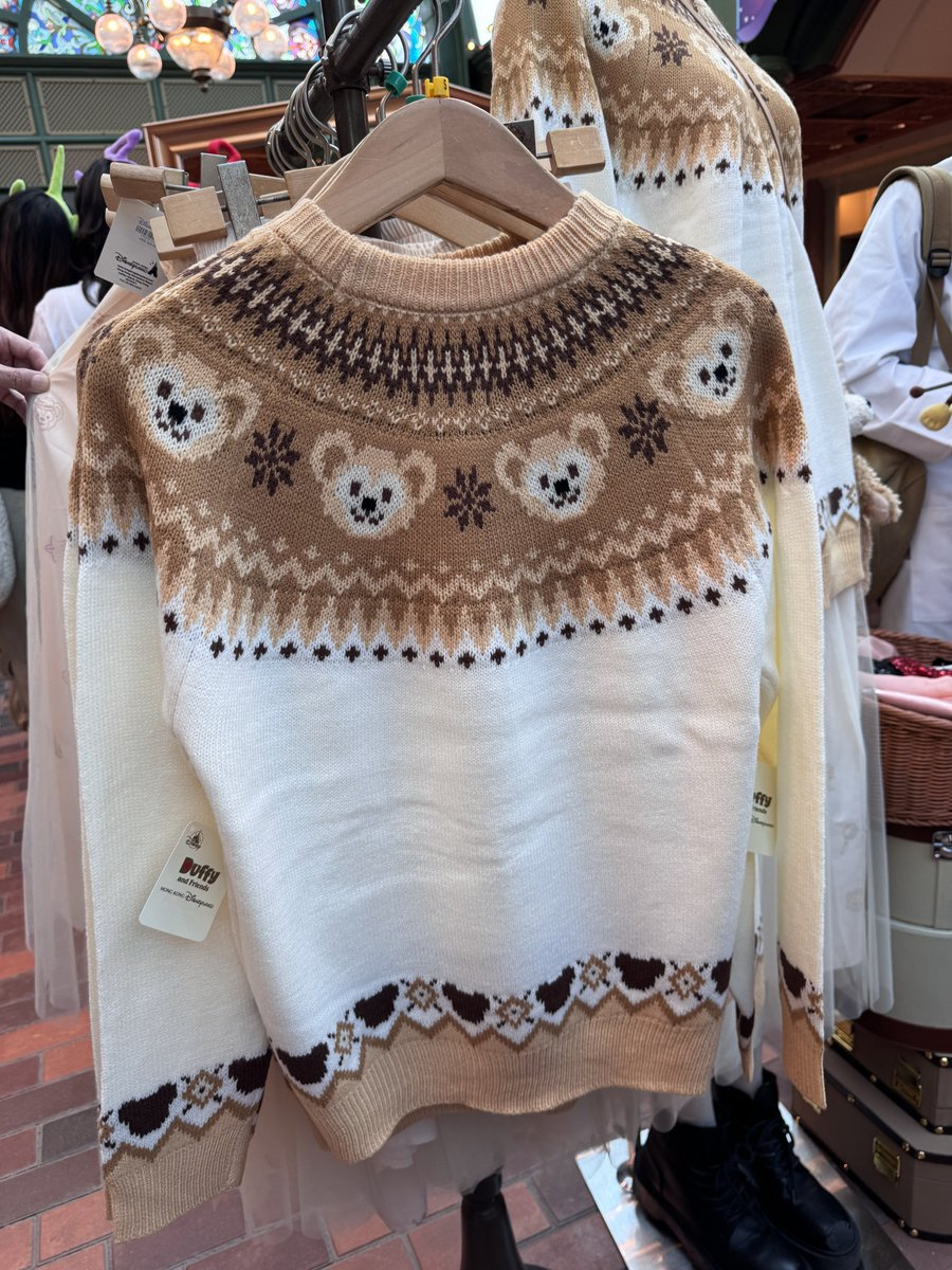 ゆきゆき 香港ディズニー　ダッフィー　 ノルディッククルーネックセーター 香港ディズニー限定☆アナと雪の女王 オラフ大人用セーター (Disney