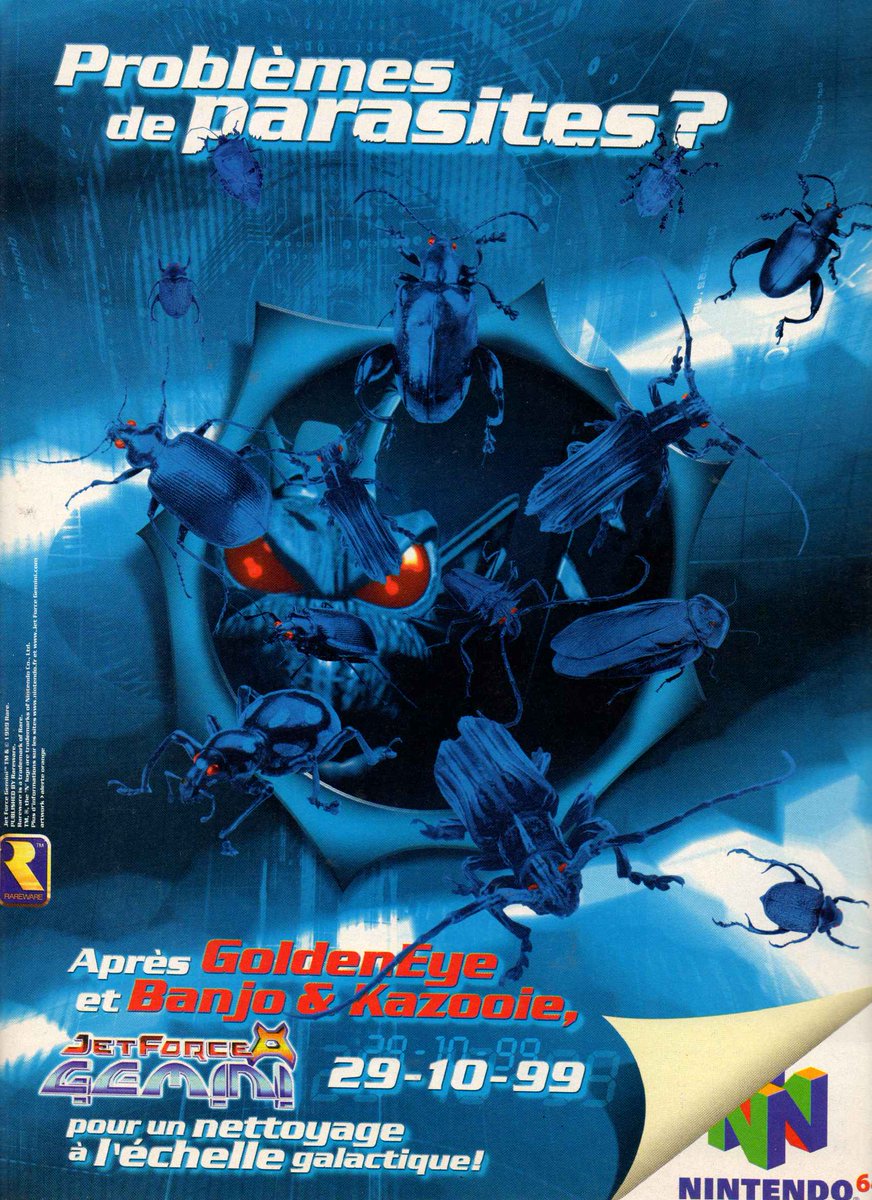 AllmightoFranky's tweet photo. La publicité papier du jour,bonjour!De la pub vue dans les pages d'un #PlayerOne de 1999!#JetForceGemini sur #Nintendo64,#RCstuntCopter et du jeu #playstation!! #retro #retrogaming #oldschool #80s #90s https://t.co/0FOBvIYjfR