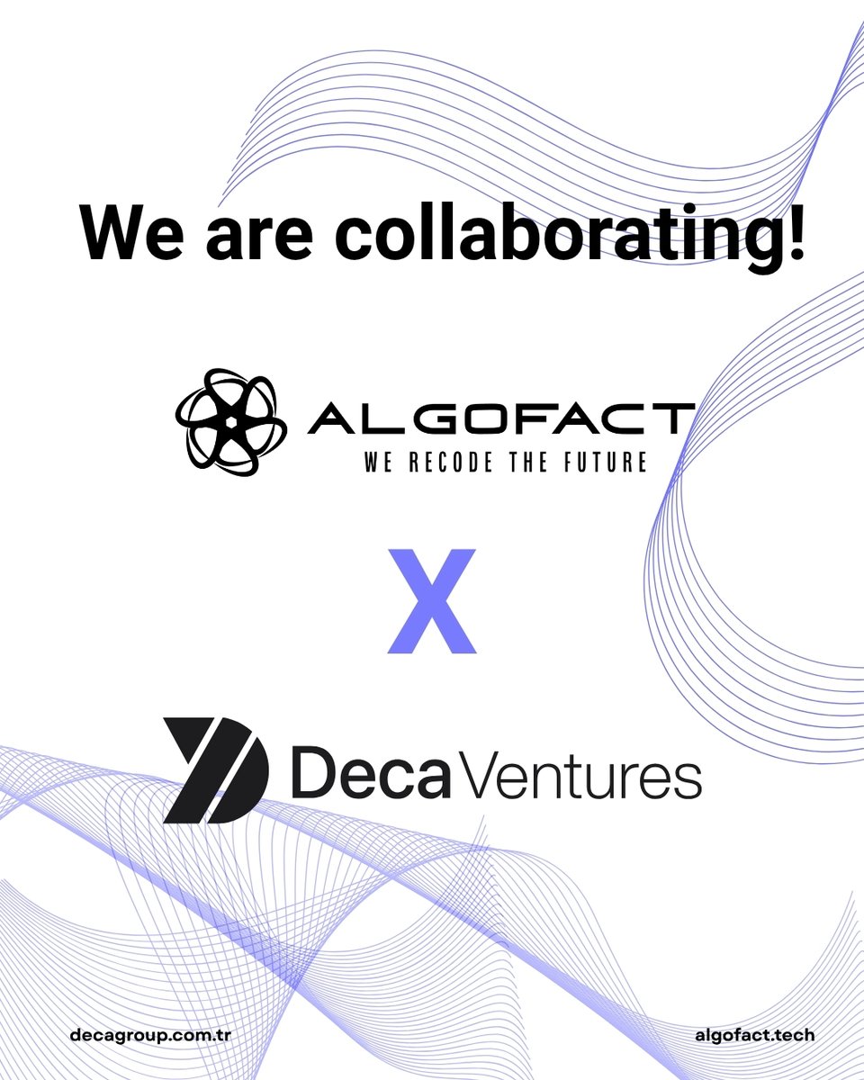 algofacttech's tweet image. We’re thrilled to announce our strategic partnership with DECA GROUP! 🚀
Together, we’ll combine knowledge, resources, and networks to drive innovation and create value for Turkey’s entrepreneurship ecosystem.

#ALGOFACT #DecaVentures #Partnership #Innovation #Technology #Startup