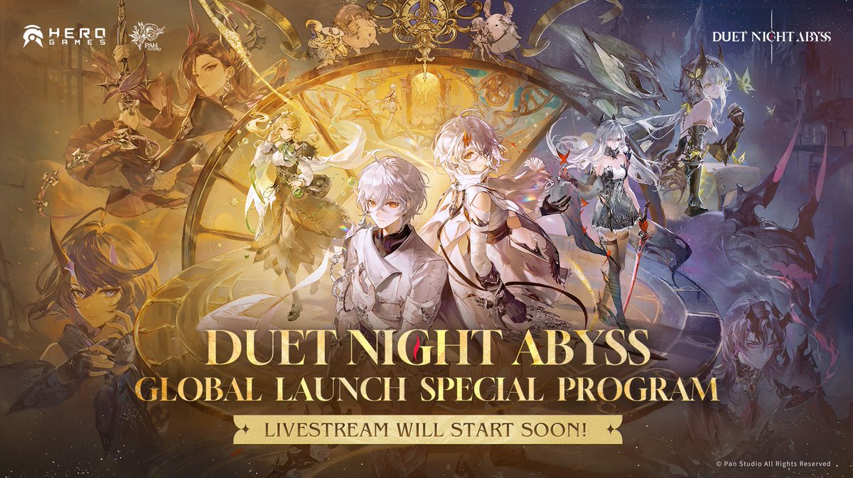 ps4source's tweet image. Duet Night Abyss: Schaltet um 13:00 Uhr ein zum Launch-Livestream #DuetNightAbyss #HeroGames #PanStudio >>axyo.de/duet-night-aby…