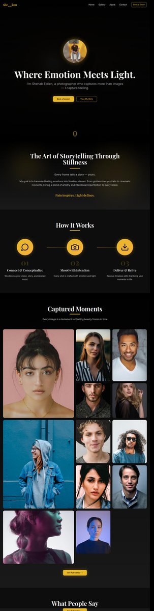 coder_zi's tweet image. Landing page I built for a photography client as a CS undergrad while building my first startup - @clipifai 
What do you think?