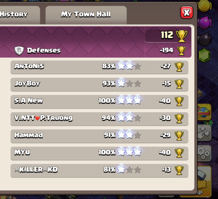 Some Results from our LL subs 

In our subscription we are focusing on sending fresh bases more than tweaked known Bases.

If you like to have def like this make sure to subscribe in : 

blueprintcoc.com/legends-progra…