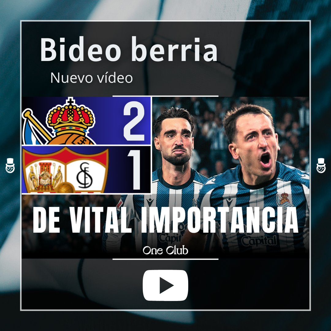 🚨 NUEVO VÍDEO 🚨

🧐 Analizamos en EL POSTPARTIDO la victoria por 2-1 ayer de la #RealSociedad ante el Sevilla. 👇
youtube.com/watch?v=pA30iv…