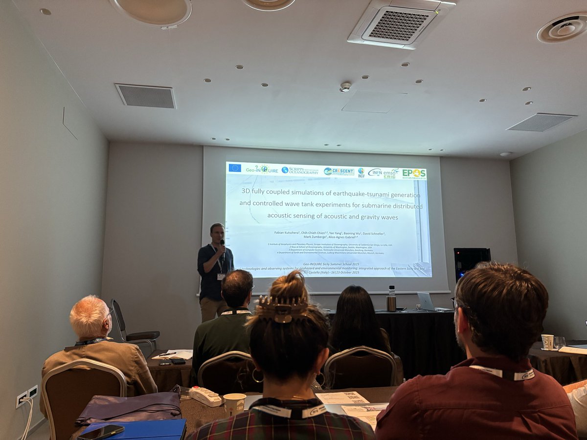 Had an amazing summer school in Sicily, Italy, where 40 trainees + teachers discussed #fiber #optics, #offshore observation, #research #infrastructures from <a href="/EMSOeu/">EMSO ERIC</a> &amp; <a href="/EPOSeu/">EPOS</a>, and wrote our own project proposal, all in 1 week! 
Thanks to all organizers, incl. #INGV &amp; #GeoINQUIRE!