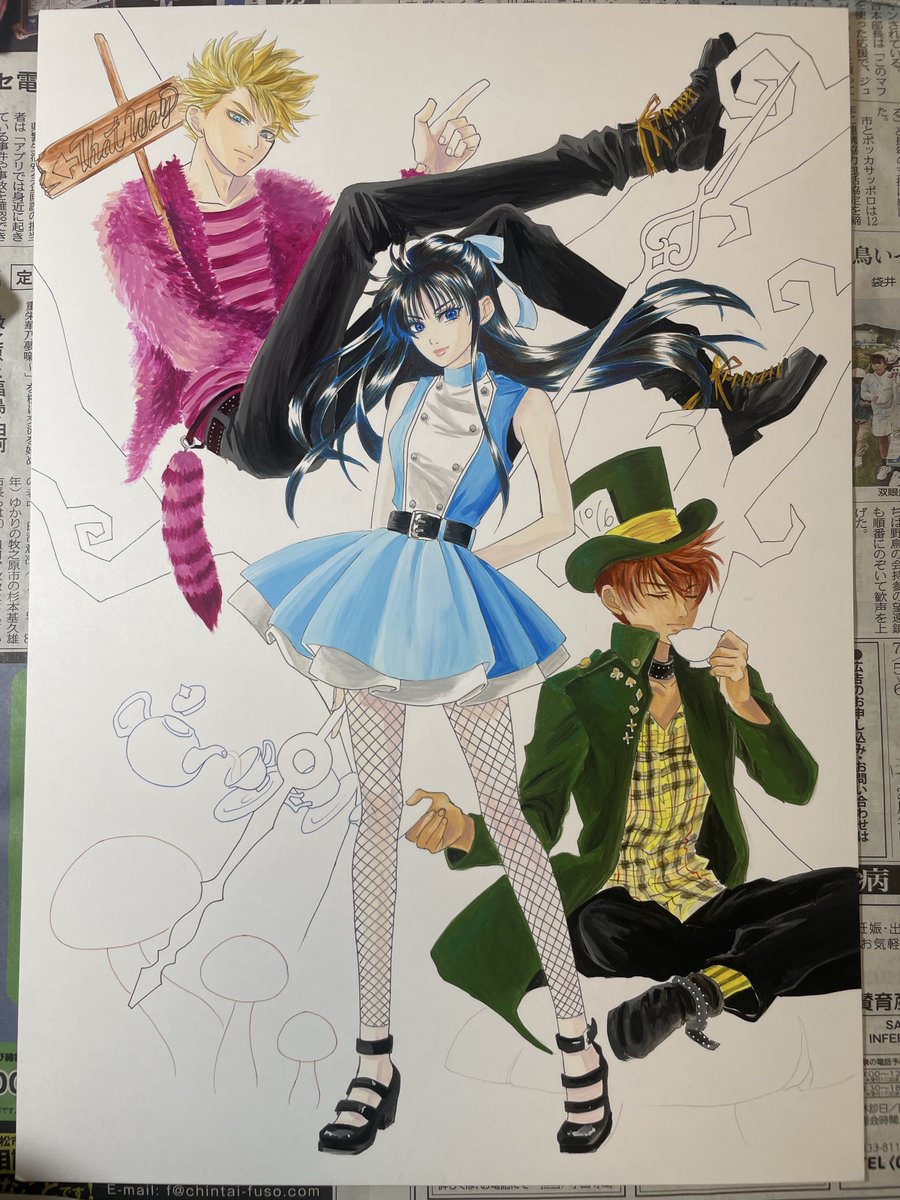 進みました！
３人とも色が乗りました〜！

明日は浜松基地のエアフェスタなので、ブルーインパルスもF-2も飛んでて空が気になって仕方がない1日でした！
部屋の窓からコークスクリューが見られて凄かったです‼️🤩✨