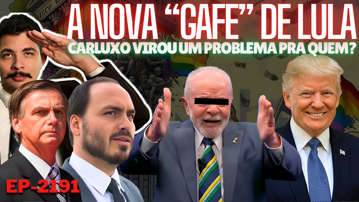 A "GAFE" de Lula Será PROIBIDA em 2026 + Carluxo VIROU um PROBLEMA Pra Quem? + Farinha Lima Faz o L.
youtu.be/tqWaPPW4x5s