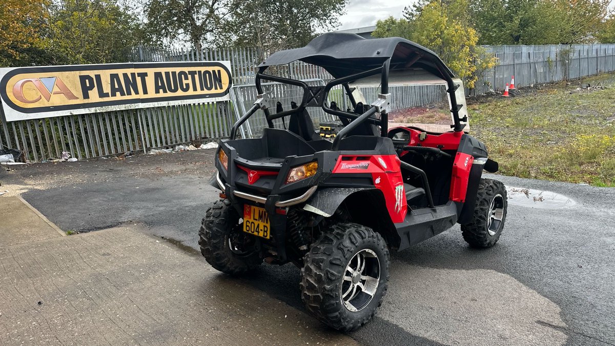 Just Arrived for the next Plant &amp; Equipment Auction Tuesday 4th November 🎆 

GF Moto Terracross CK625 3EFI ATV 

Located at Doncaster for viewing

cva-auctions.co.uk/vehicle/vtvfou… 

#atv #allterrainvehicle #gfmoto #terracross #auction