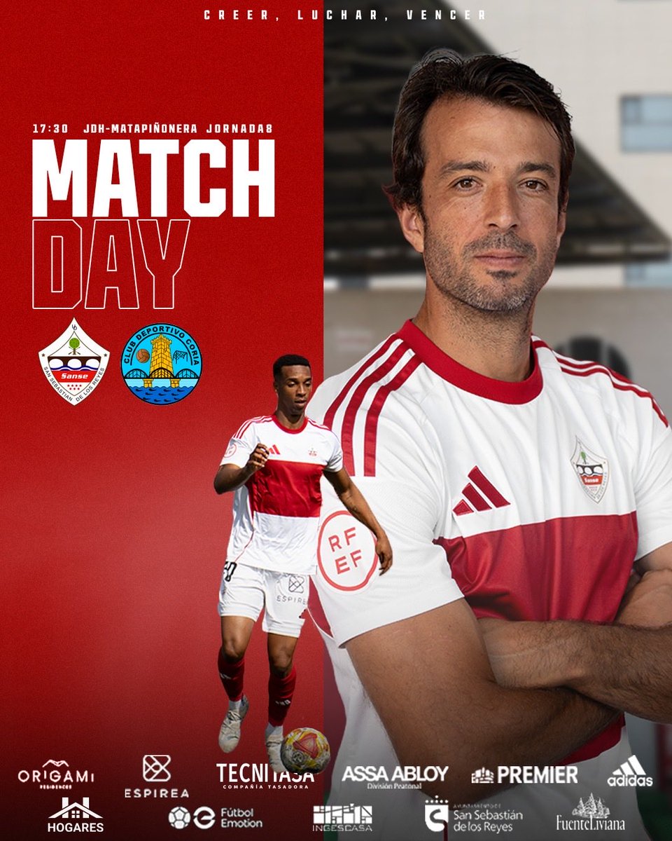 😎 𝐃𝐈́𝐀 𝐃𝐄 𝐏𝐀𝐑𝐓𝐈𝐃𝐎 |

🙌🏼 ¡A por el +3!

🆚 <a href="/CDCORIA/">Club Deportivo Coria</a> 
⏰ 17:30h
📍 JDH-Matapiñonera

#VamosSanse🇵🇱
#CreerLucharVencer🤞🏼