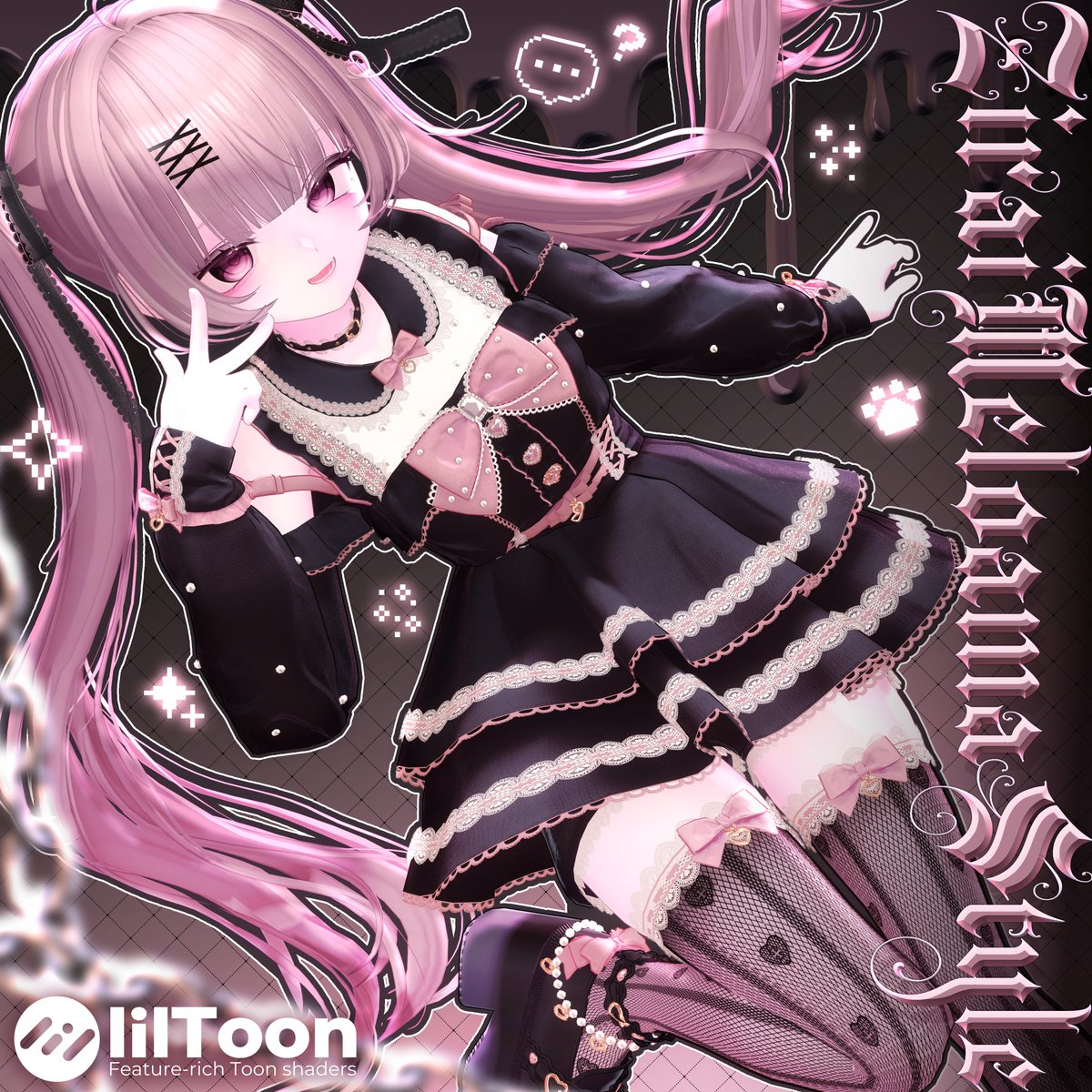 🎀˖˟ ༝˖﹡新作発売開始﹡˖˟༝🎀

🔗 x.gd/mKjly
　　#VRChat 

『 ❤︎ Zirai Meloama Style ❤︎ 』

肩をきゅっと見せる大胆なデザインに
胸元のリボンと繊細なレース✨
“かわいい”と“闇かわいい”を気分で着替えられる、
秋のための特別な地雷衣装ができました💘

SALEは11/01まで🛒💨
