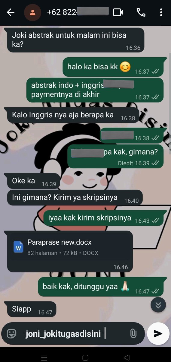 joni_jokidisini's tweet image. 1312. Testi jasa atau joki abstrak bahasa indo + abstrak bahasa inggris 🥰