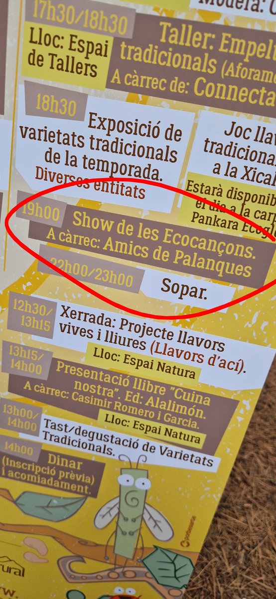 dp_asoc's tweet photo. Hu a les 18:30 al #TermetVilaReal #xalarem i farem festa amb #ElsLiquens i les seues #EcoCançons dins de la #12FiraBiodiversitatCultivada del PaisValencià no us podeu perdre!!! https://t.co/39vYWVyLRP