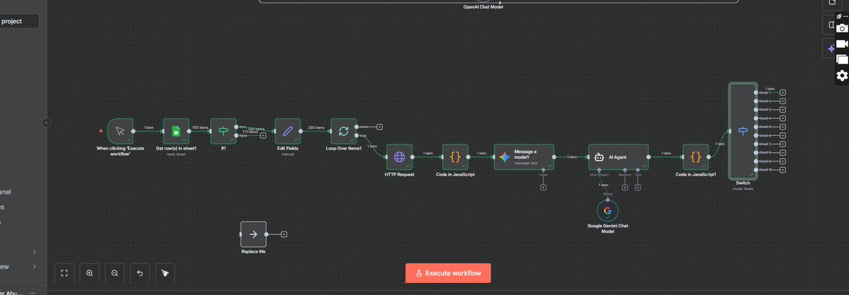 cryptbent's tweet image. The weekend is for rebuilding and modifying workflow.
No code, but low-key, I am writing code in JavaScript here, and I'm loving it 😆. 
What are you working on this weekend, Automation Builders?
Remember One Workflow at a time! 🙂
#n8n #automationbuilder #Workflow