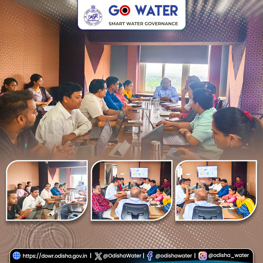 OdishaWater's tweet photo. EIC Planning & Design, #WaterResources, chaired a review meeting with senior officers of DoWR and the SI team of Vassarlab on #WaterERP modules. #GOWATER #OdishaWater #EGovernance
@CMO_Odisha @DC_Odisha @_anugarg @IPR_Odisha @OIIPCRA_OCTDMS @OLICLTD @ltd_occ @CE_Megalift @GWDOdisha