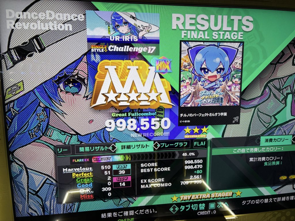 Yuanxian83's tweet image. 配信ご視聴ありがとうございました！
最初から最後までマイク音入ってないことに気づかずに終わりました…
何回か同じ失敗してるので、事前チェックは入念にやります

本日は1973.1kcalでした
次回は2000越え目指します！

#DDR_WORLD