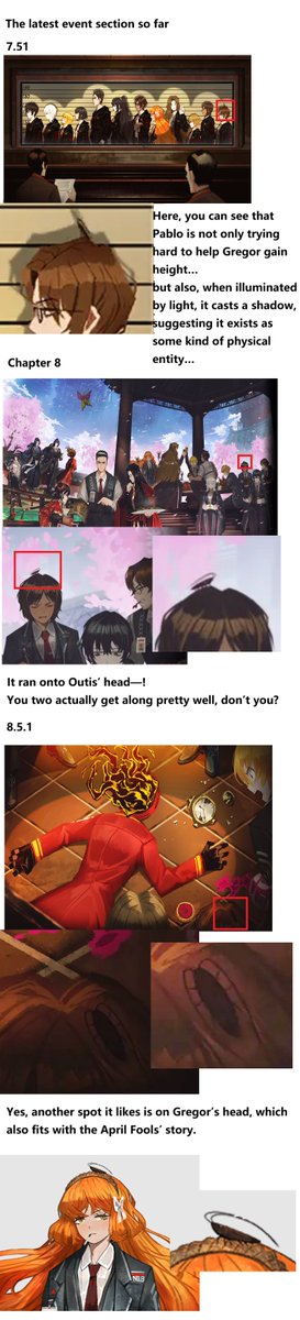 【List】CGs where Pablo appeared
Yesterday, my friend was surprised to spot the Pablo in the Walpurgis Night CG……
Well, turns out many people didn’t know——In CGs made by the Lead Artist, whenever Gregor appears, the Pablo usually does too——Now I made a quick list of those CGs.