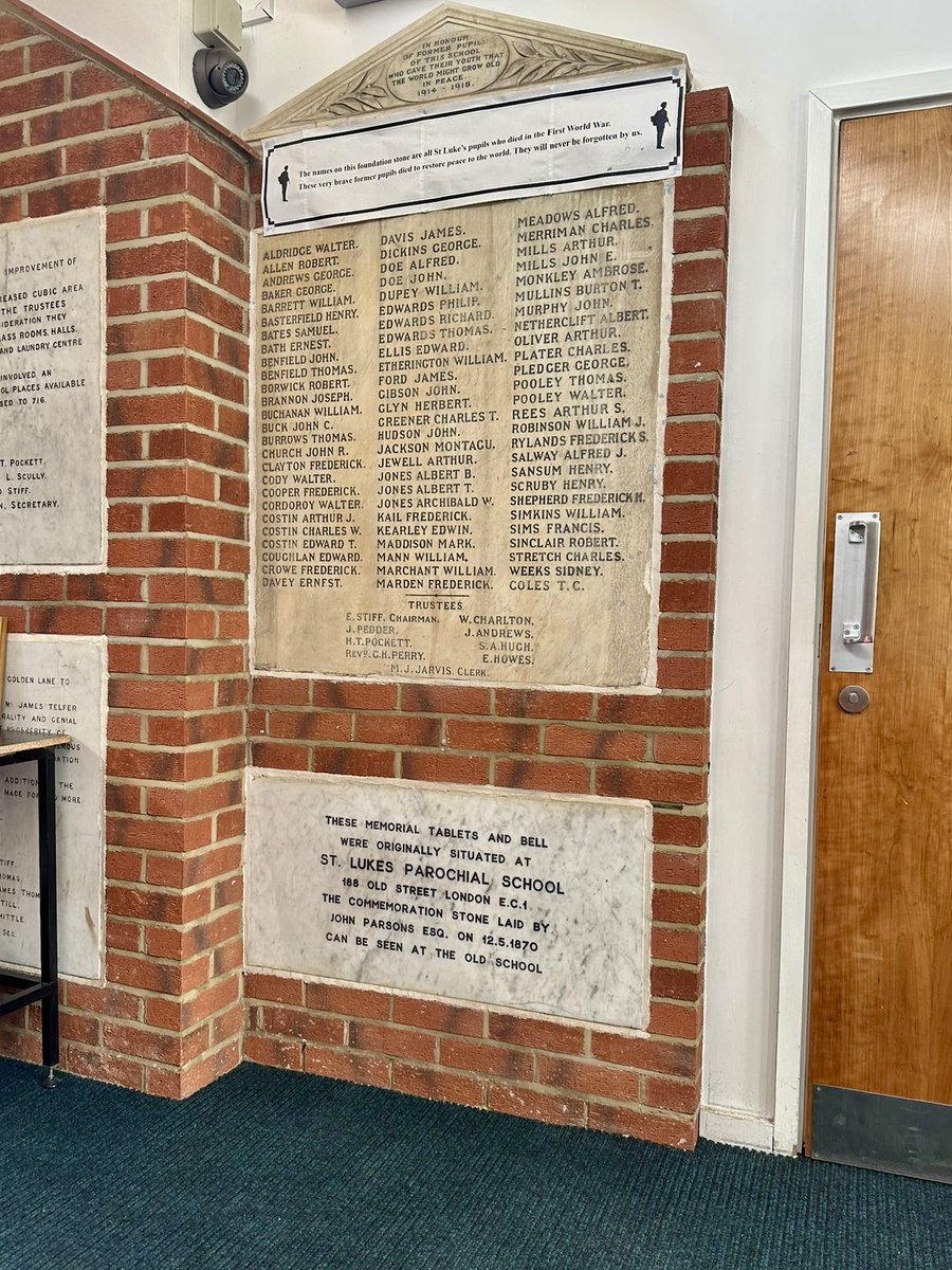 A lovely visit to <a href="/stlukesoldst/">St Luke's Primary</a>, Islington on Wed for an Islington Professional Partner visit 🏫

Steeped in history — even spotted a Jackson on this plaque (not one I know!)

A great reminder for children that history is all around us 💫

#Education #Islington #PrimaryEd