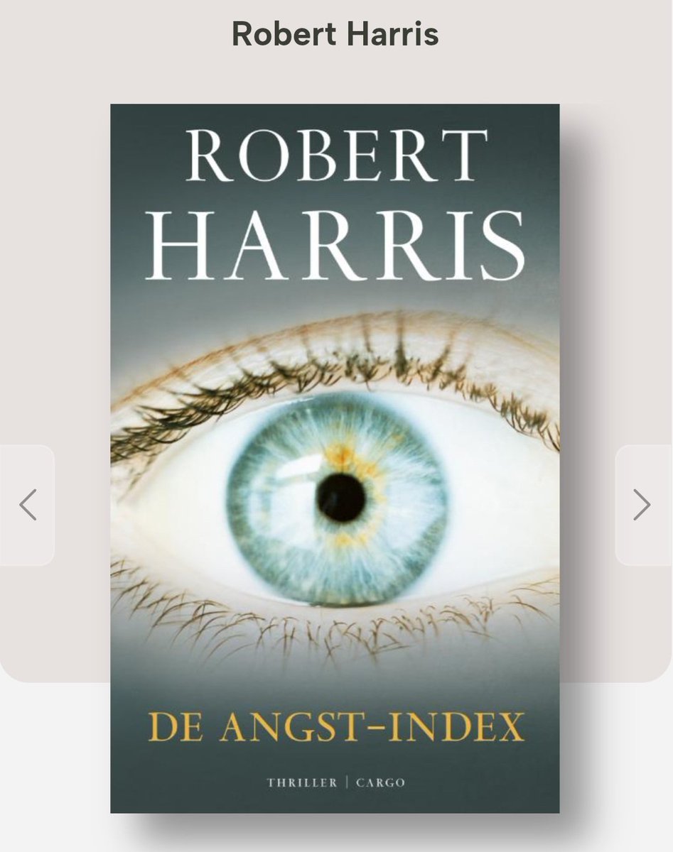 Dave76XXX's tweet image. Boekendraadje 2025: 

Boek 22: Robert Harris - De Angst-Index

#kobo #readingcommunity #ereader #boekendraadje  #boekentweet