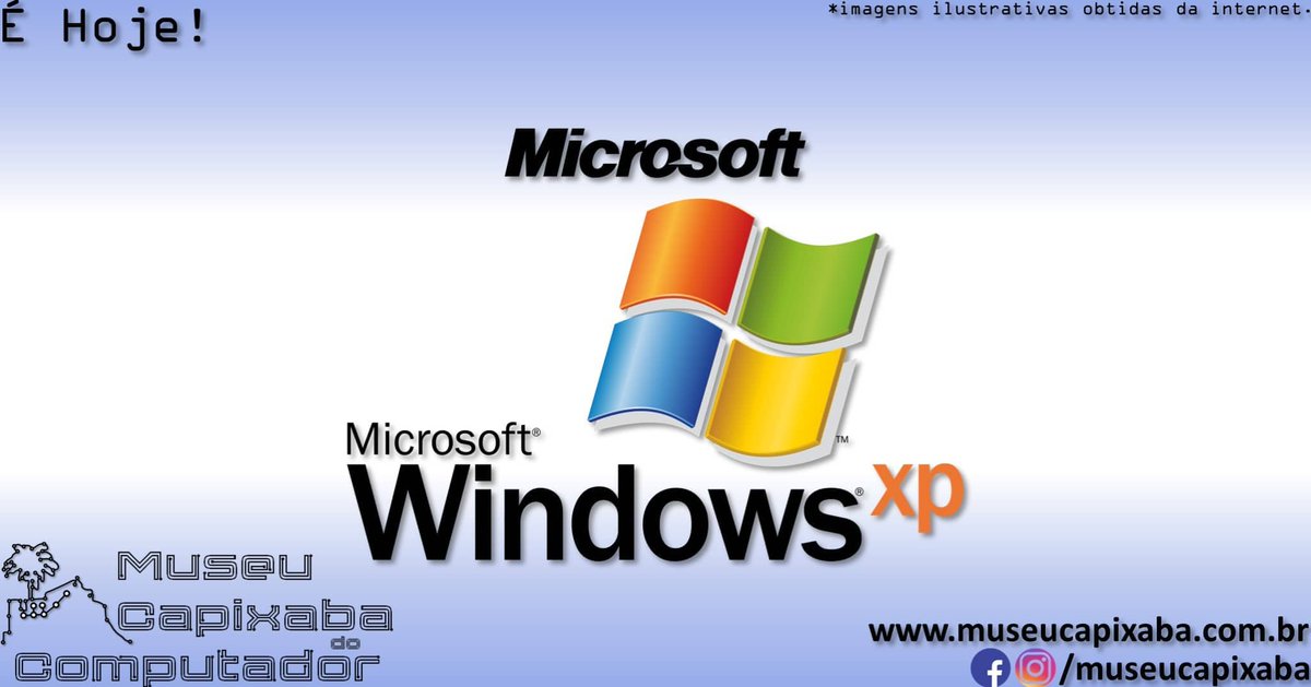 museucapixaba's tweet photo. É hoje! O sistema operacional Microsoft Windows XP de 2001.

+em https://t.co/Cg2edCtu4n

#MuseuCapixaba #mcc #éhoje #museu #tecnologia #retro #geek #OnThisDay #Capixaba #DescubraoES #Microsoft #Windows #Windows2000 #WindowsME #WindowsVista #WindowsXP #MSDOS #SistemaOperacional https://t.co/OCOTIIYPIr