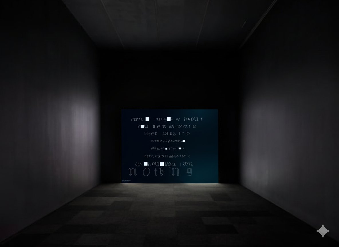 How to "Mare Nostrum Algorithmicum"

This piece is intended to be encountered slowly.

Please take a moment to settle into the darkness, hopefully one day in dark room in a gallery, but for now at home on a screen. If possible, use headphones, dim the lights, and let external