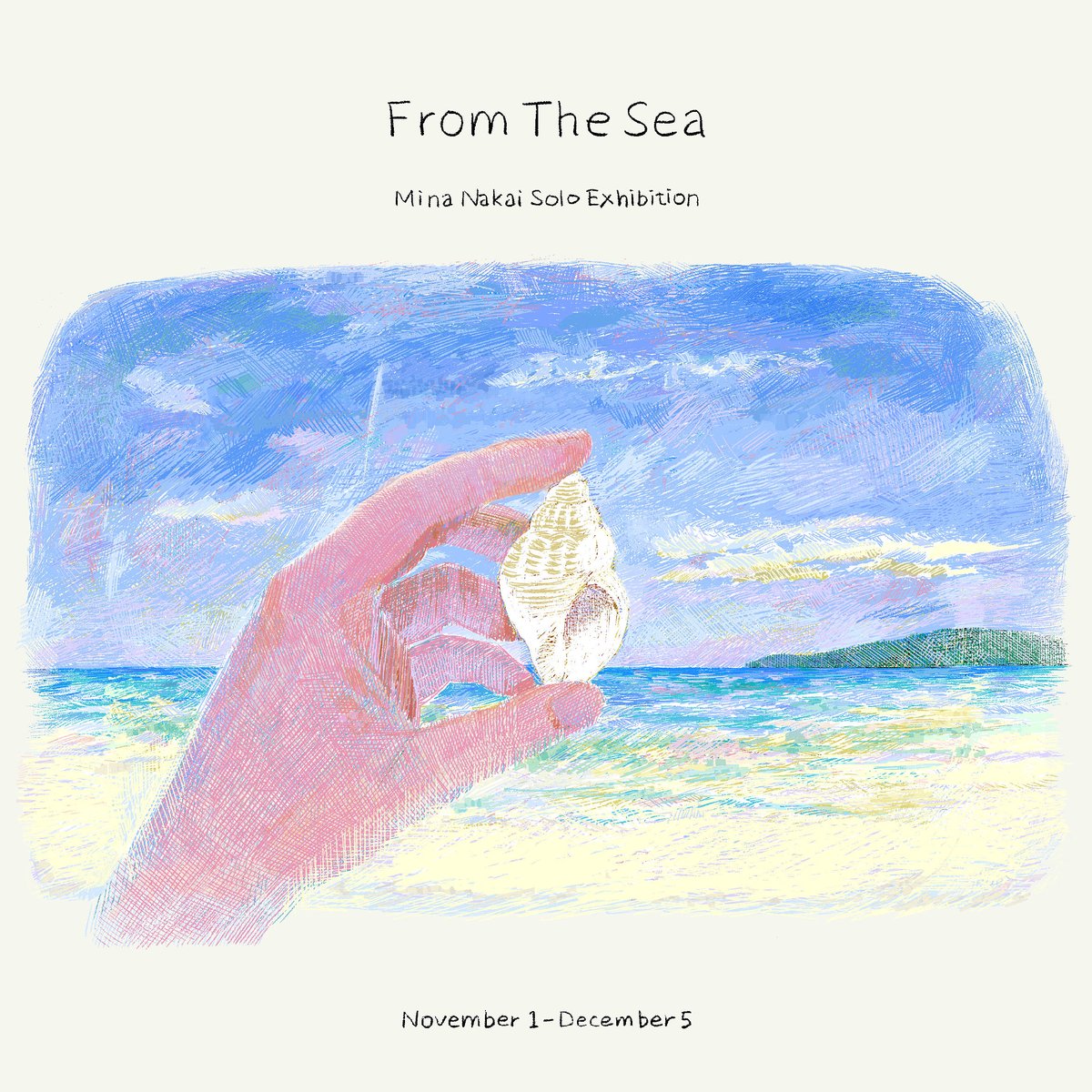 11月1日から梅屋敷の葉々社　<a href="/youyousha_books/">葉々社</a> さんでイラストの展示をします！ぜひお越しください。

--

Mina Nakai solo exhibition 
<From The Sea>
2025/11/01(土)〜12/05(金)
OPEN 10:00〜20:00
CLOSE 月曜、火曜