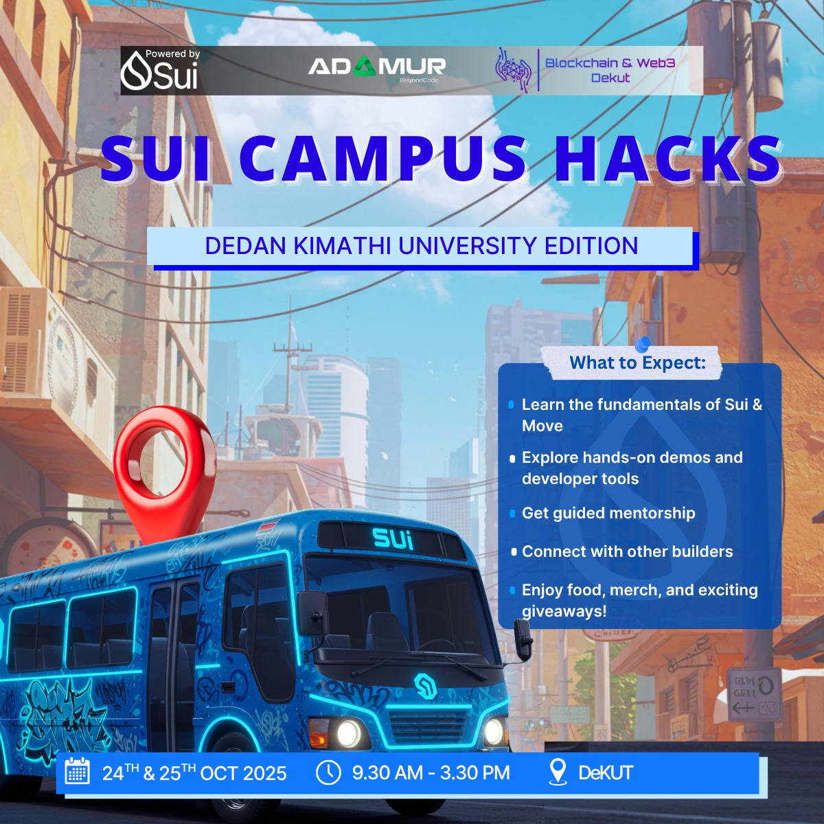 terra_crafttech's tweet image. Web3 isn’t the future — it’s now! 💻🔥
I joined #SuiCampusHacks at Dekut for  2-day workshop, something epic on the #SuiBlockchain.
No limits. Just code, coffee, and creativity ☕💡
@SuiNetworkKe
@SuiMoveAfrica
@Adamur_r
@yaah_sifa
@Blockchaindekut
#SuiCommunity #HackTheFuture