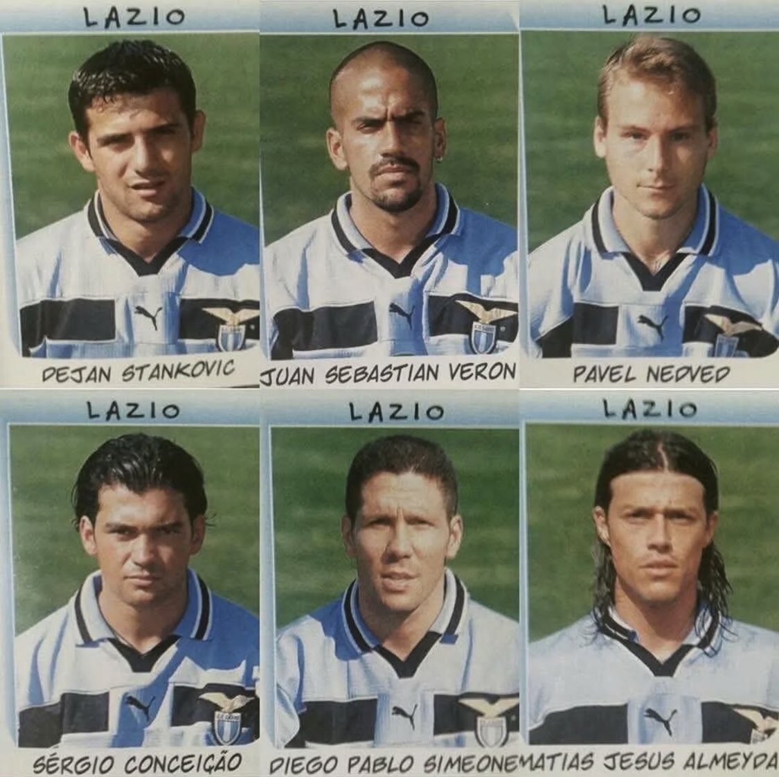 MyGreatest11's tweet photo. Lazio 99/00 

Midfielders ✨ https://t.co/01BT67Gg3P