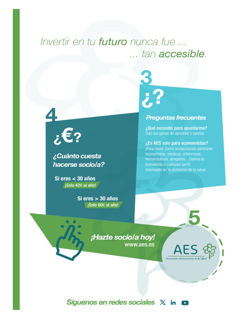 ✋ ¿Sabías que la economía de la salud puede cambiar el mundo?
¡Únete a AES y sé parte del cambio!

ℹ️ aes.es/Publicaciones/…

#EconomíaDeLaSalud