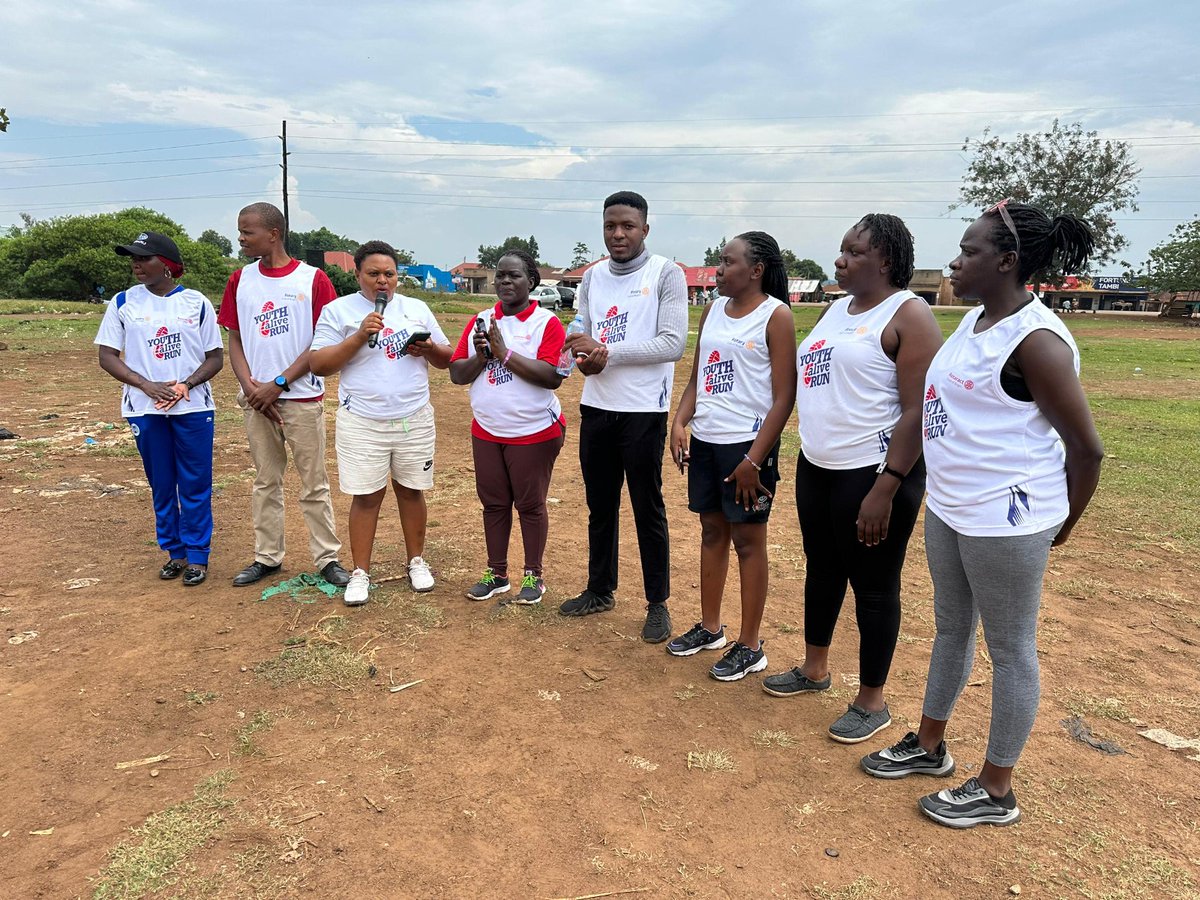 Earlier today our president who's the 3rd from your right hand <a href="/joan_wambuya/">Jojo ans</a> represented the club in the Youth Alive run that was organized by the Rotary club of Bugiri. Welcome back president.
#Elgonians
#RcBugiriYouthAliveRun25
#RotaryEyamba