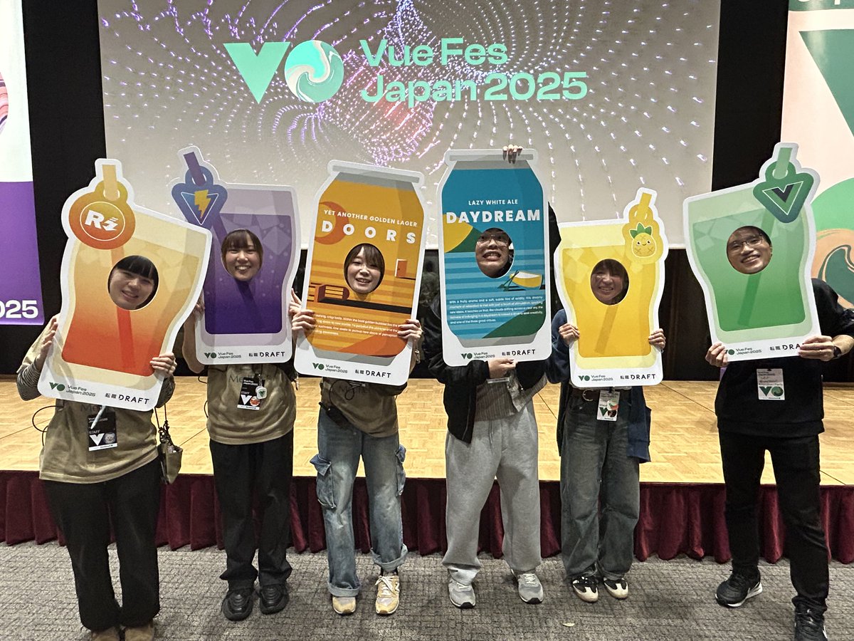 yud0uhu's tweet image. 二年ぶりのVue Fesすごく楽しかったです〜！
お話してくださった皆さんやスタッフの皆さん、ありがとうございました！！
#vuefes