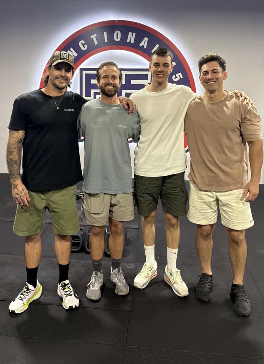 Censor's tweet image. Flew down to Australia to hang out with the other 24 Hour Guinness Pull Up World Record Holders ✅