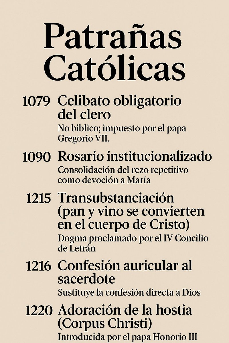 GianniVeda's tweet image. No profeso credo protestante alguno; poseo un doctorado en Historia Antigua y me dedico profesionalmente a ello. Podría desmontar la construcción teológica del catolicismo en apenas diez minutos, apelando únicamente al rigor histórico y la evidencia documental.