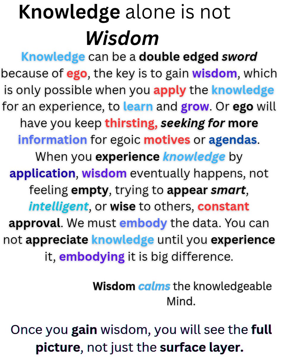 Cosmic_Oracle's tweet image. The more knowledge and power, without wisdom, emptiness, acknowledgement, validation, approval.