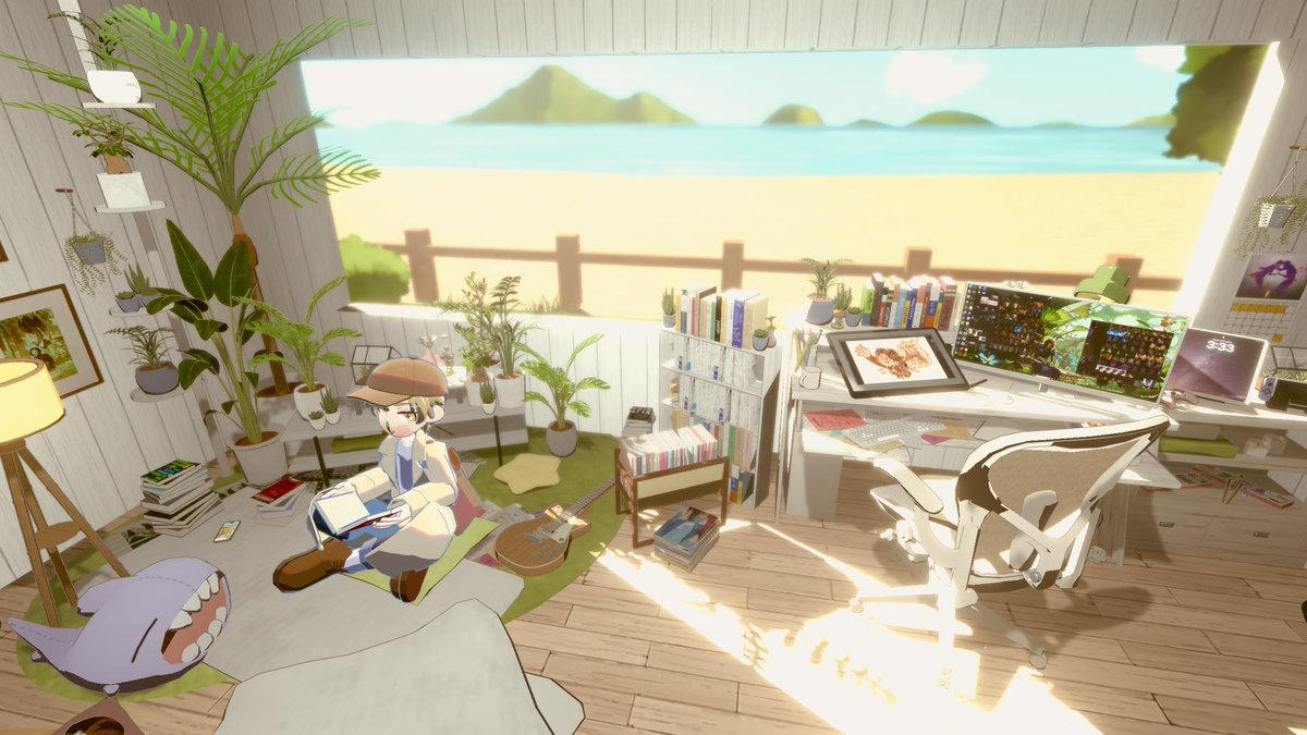 guys i got that gogh game everyone’s been talking about and look at the room i built!! i spent the whole day on this like a madman 😂.. PLEASE COME PLAY WITH ME it’s a body double game with multiplayer so we can sit together and draw or write jayvik..