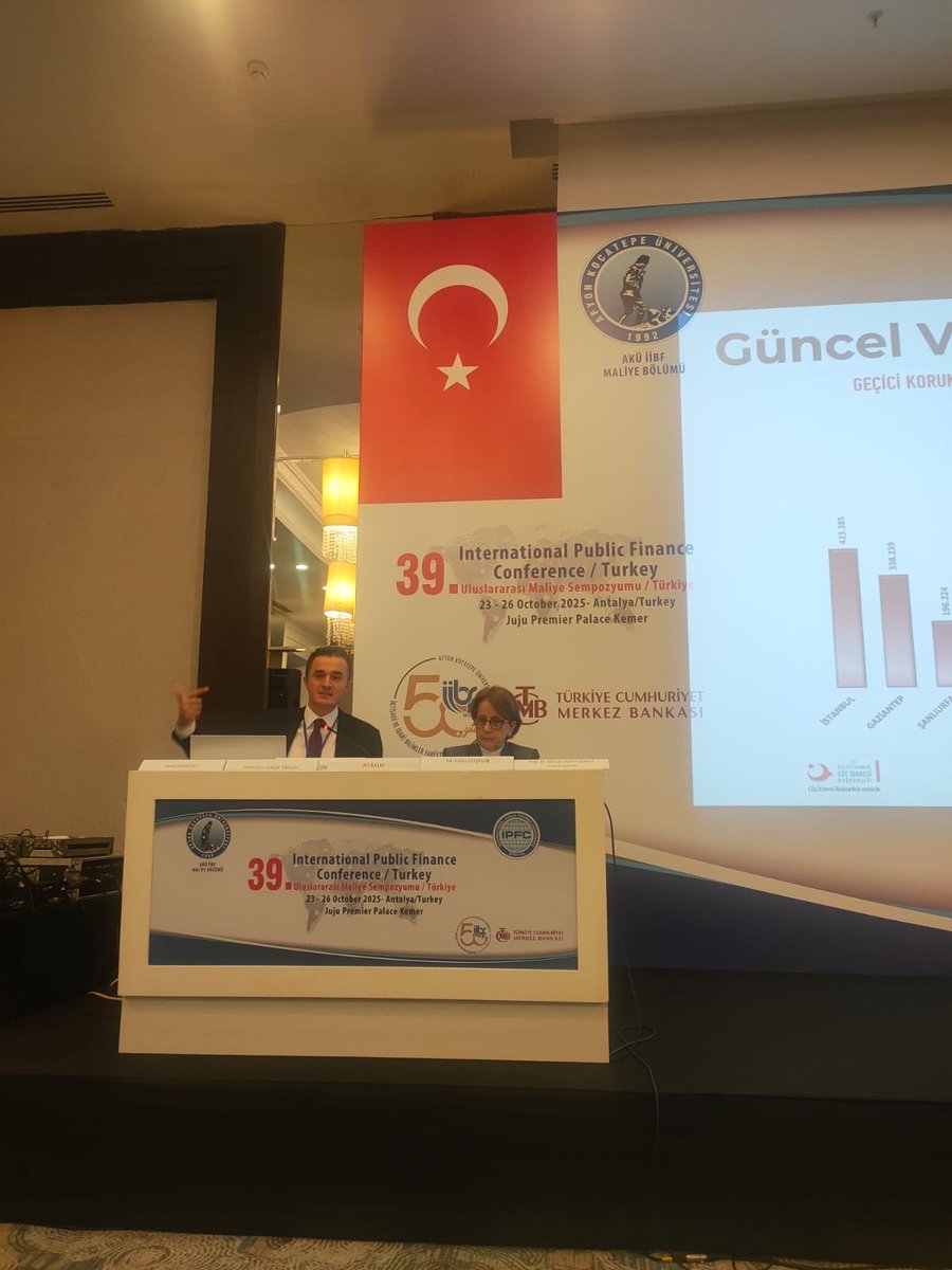 ridvan_onderr's tweet image. 39. Uluslararası Maliye Sempozyumuna katılarak @cegocen26 (Ceren Ece) hocamız ile hazırladığımız Geçici Koruma Statüsünde Vergi Adaleti Sorunsalı ve Kamu Maliyesine Etkileri başlıklı bildirimizi sunduk. #maliye #sempozyum #vergi #adalet