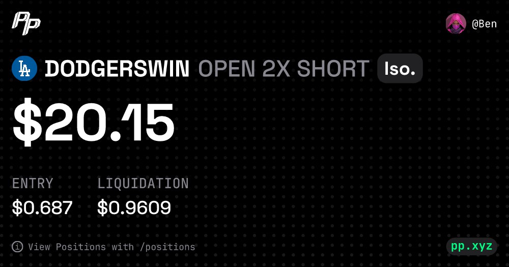_9figures's tweet image. Here’s my latest PnL card for #dYdXPocketProBot 📊💥