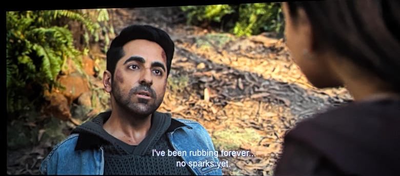 terakyalenadena's tweet photo. Ayushmann’s dialogue delivery = pure power 💥 #Thamma https://t.co/e6OAyAKn5V