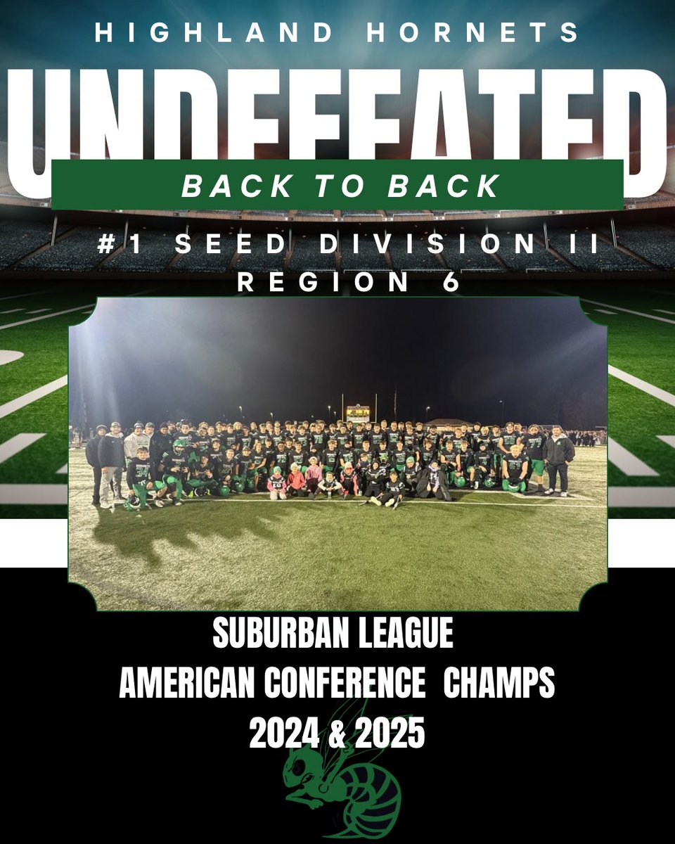 Back to Back!! 10-0 with the #1 seed into the playoffs🏈