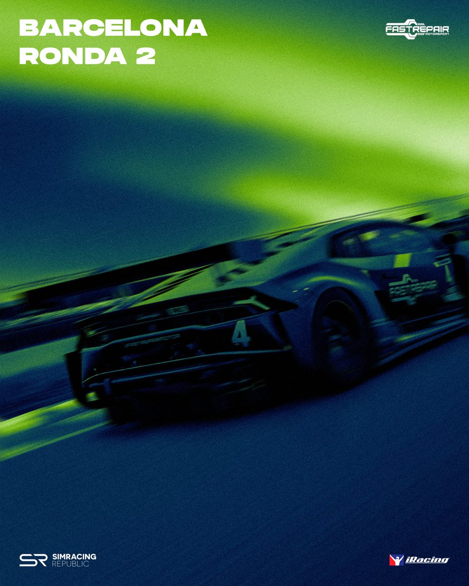 Race day! 

🇬🇧 Today we have 3 cars on track for the 2nd round of the SCC by SimRacing Republic in Barcelona.

🇪🇸 Hoy tendremos en pista 3 coches para la segunda ronda de la SCC by SimRacing Republic en Barcelona.

GT3 #202 <a href="/asallan175/">Abel Sallan</a> <a href="/marcoaguileraIR/">Marco Aguilera Moreno</a> 
GT3 #204 <a href="/artupppruo/">Artuppp</a>