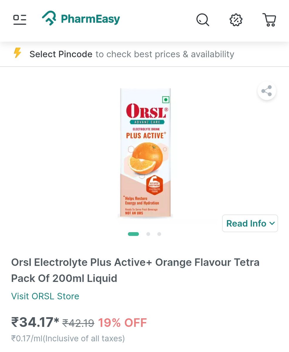 FI_InvestIndia's tweet image. Even after the Court Order to Ban ORSL, it is being sold online (PharmEasy & Amazon)
@fssaiindia please note & take action.
X Family. Multiple Lives Can be Saved with your Support.
Share for FSSAI to take immediate action 👍
#FI