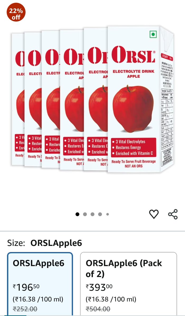 FI_InvestIndia's tweet image. Even after the Court Order to Ban ORSL, it is being sold online (PharmEasy & Amazon)
@fssaiindia please note & take action.
X Family. Multiple Lives Can be Saved with your Support.
Share for FSSAI to take immediate action 👍
#FI