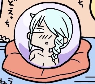 ほんの少し描いてたつもりがまわりの色と滲んであんまりセンシティブじゃなくなったTwitterアイコンみたいな香閂様です 
