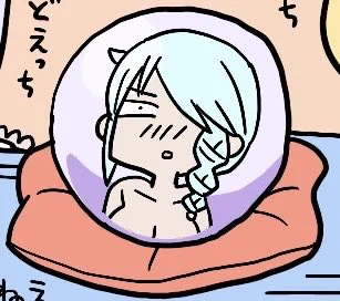 ほんの少し描いてたつもりがまわりの色と滲んであんまりセンシティブじゃなくなったTwitterアイコンみたいな香閂様です 