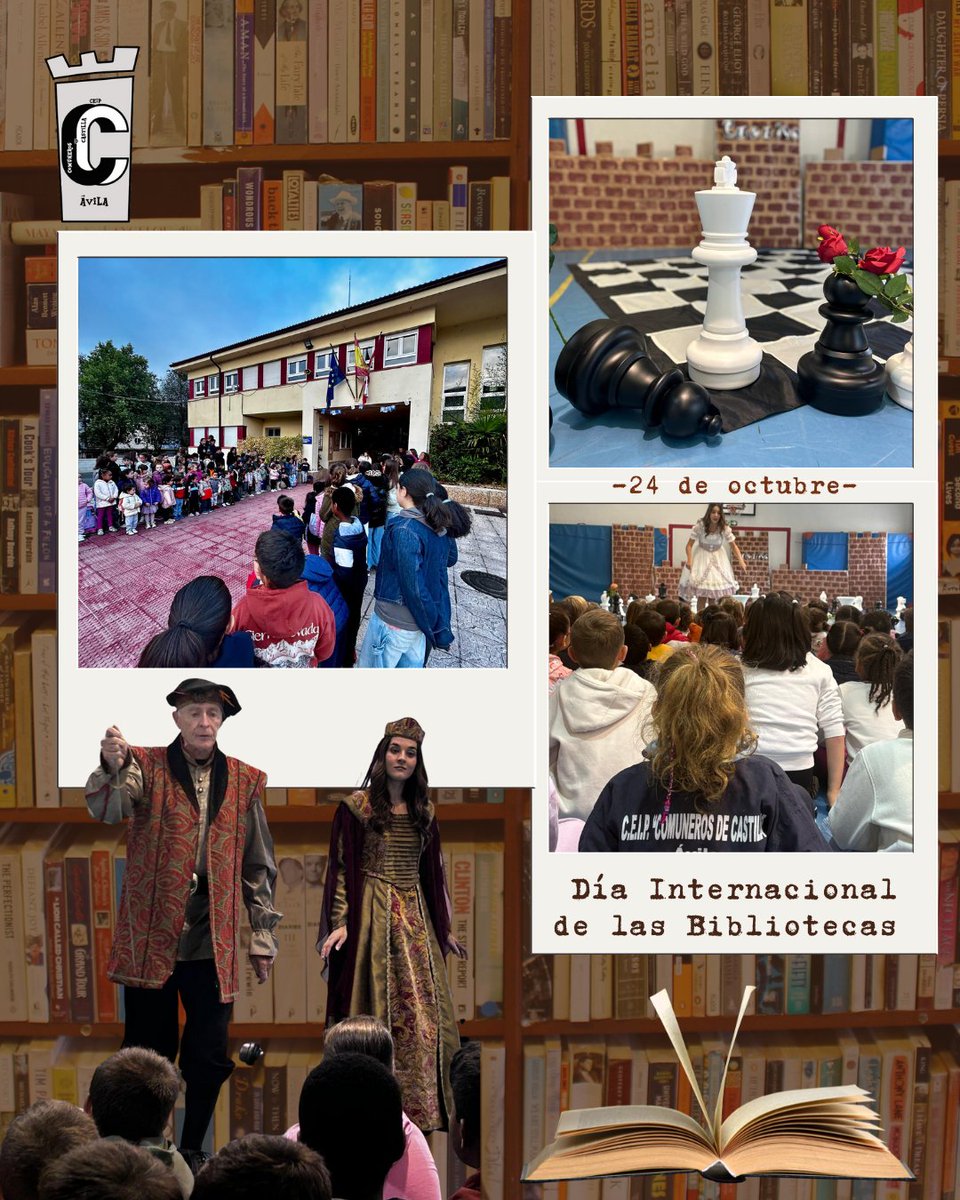 CEIPCOMUNEROSAV's tweet image. Celebramos el Día de las Bibliotecas con lecturas, teatro y mucha ilusión. Una jornada llena de imaginación y amor por la lectura.Gracias al grupo de teatro Escabel por su colaboración 📚💛 #FamiliaComuneros @educacyl