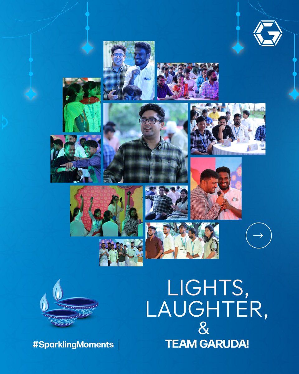 garuda_india's tweet image. TEAM GARUDA!
Where laughter meets lights, and bright ideas shine even brighter.
This Diwali, we celebrated not just the festival of lights, but the spirit of innovation, teamwork, and celebration that drives us forward.

#GarudaAerospace #DiwaliCelebration #TeamGaruda